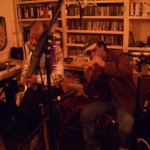Bachir & Ornette in Ornette's studio (photo by John Kruth)