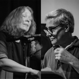 Steve Dalachinsky (photo by Peter Gannushkin) and Connie Crothers (photo by Ken Weiss)