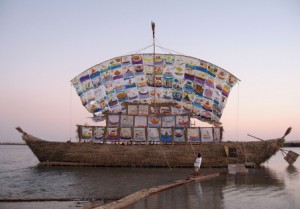 The DUMBO Arts Festival is thrilled to present The Ship of Tolerance by legendary Russian artist Ilya and Emilia Kabakov. In a joint collaboration with Studio in a School and the Brooklyn Bridge Park the ship will arrive in DUMBO on Friday, September 27 and remain on view until October 8th. (Photo courtesy of Dumbo Arts festival)