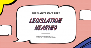 Freelancers Union Legislation Hearing logo