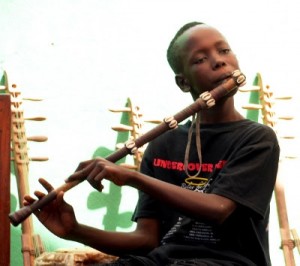 Sylvain Leroux Fula flute student